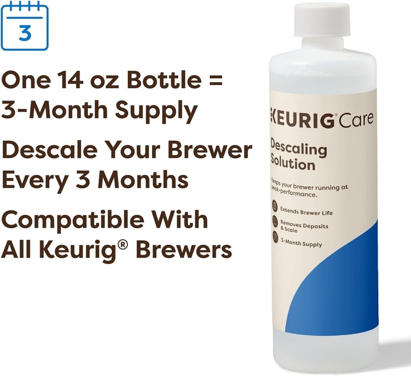 14oz Odorless Descaling Solution for K-Cup Coffee Makers - Effortless Cleaning gallery