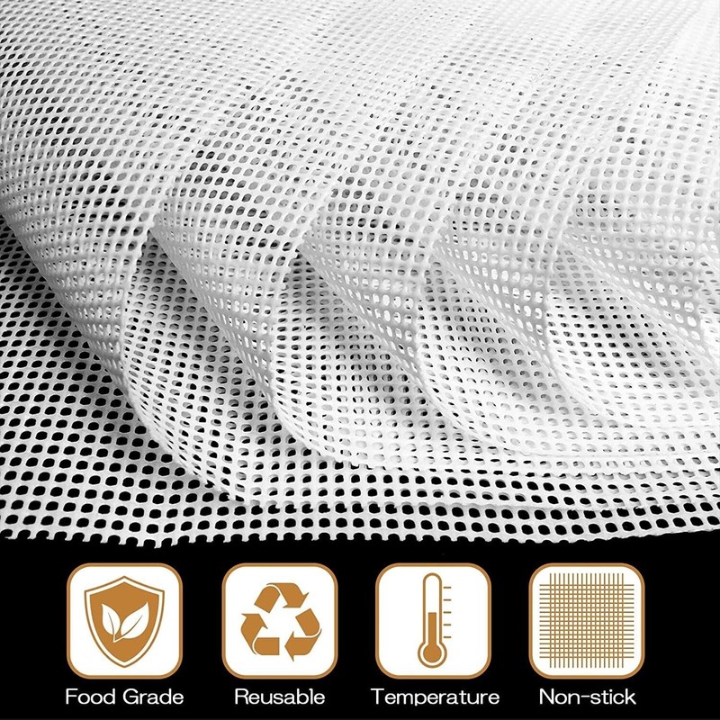 8 Pcs Silicone Dehydrator Sheets NonStick Mesh Mats for Fruit Food Tray Liner gallery