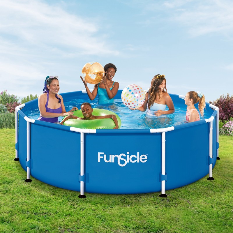 Funsicle 10' x 30" Outdoor Activity Round Frame Above Ground Swimming Pool Set gallery