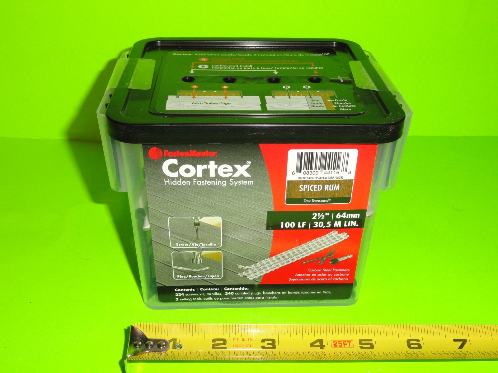224ct FastenMaster Cortex 2-1/2" SPICED RUM Torx Ttap Trex Hidden Deck Screws gallery