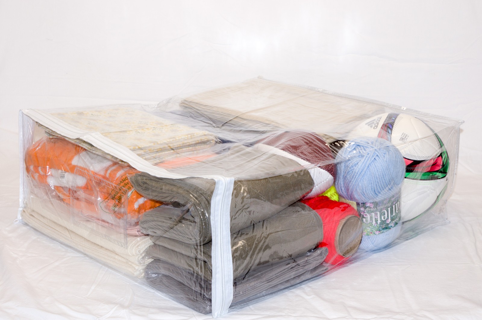 5-Pack Clear Vinyl Zippered Storage Bags 20 x 23 x 8 Inch gallery