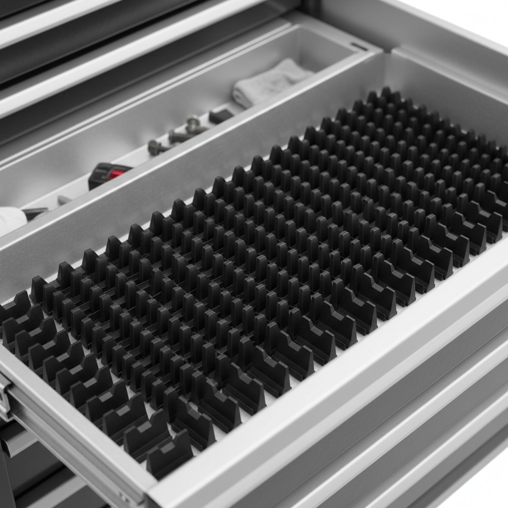 Customizable 80PCS Wrench Storage Solution with Modular Design - Black Organizer gallery