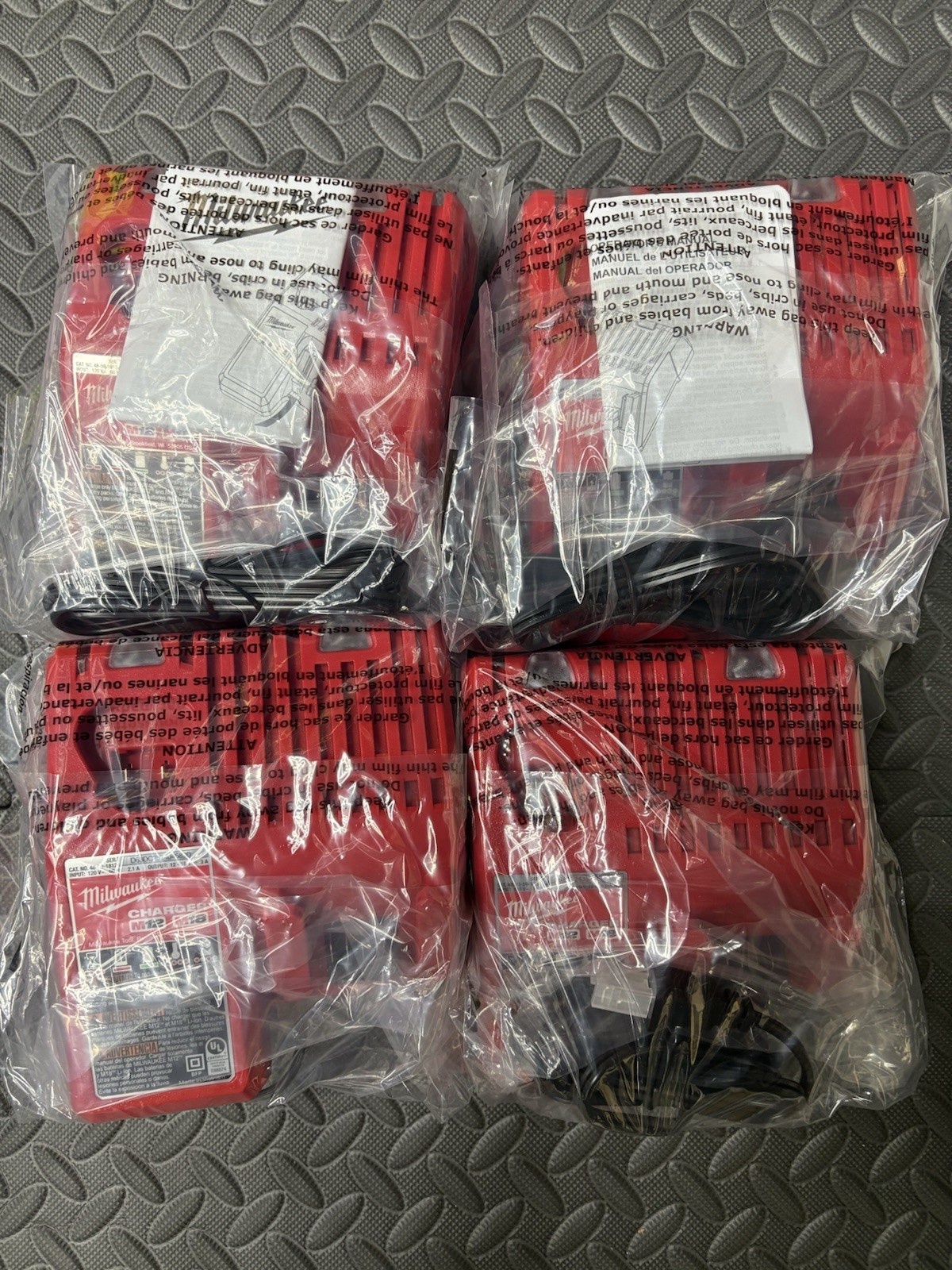 Milwaukee 18V Li-Ion Red Battery Pack Lot of 4 New (Pack Only) gallery