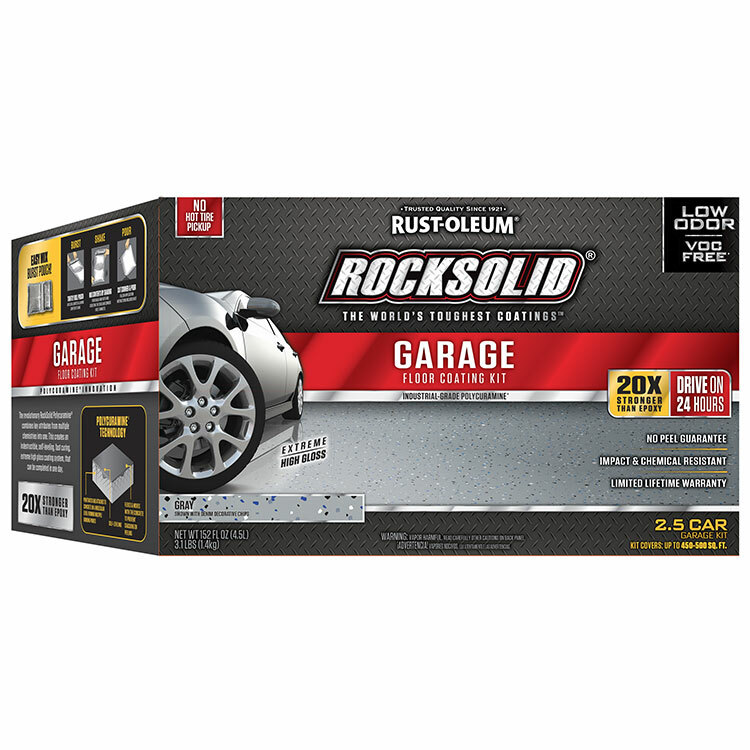 Rust-Oleum 293513 RockSolid Garage Floor Coating Gray Kit 2.5 Car Garage Kit gallery