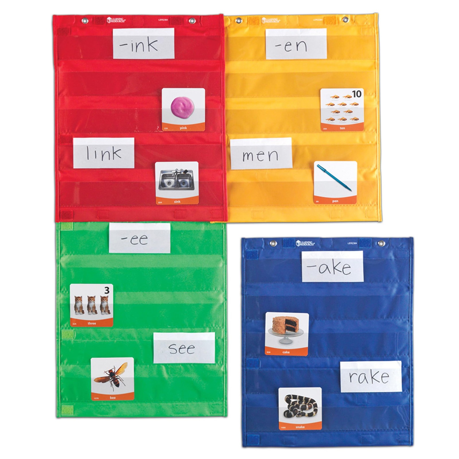Multicolor Magnetic Pocket Charts for Classroom Activities and Storage 28x34in gallery