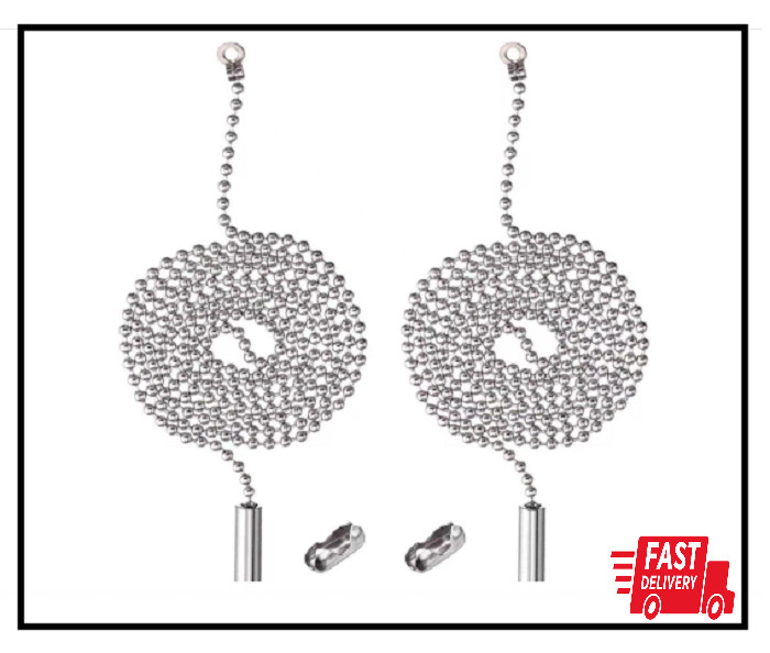 2 Pack Pull Chain String Extension with Connector for Ceiling Fan Light Fixture