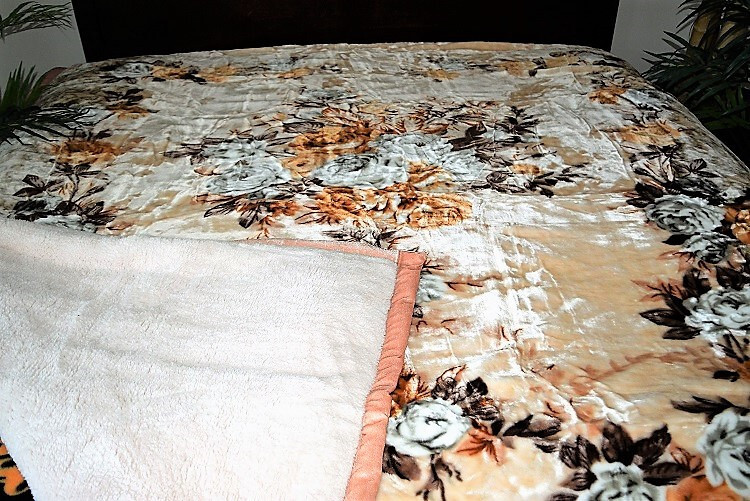 ☀️Thick Heavy 12+ POUND Korean Mink Style Soft KING D Borrego Reversible Blanket gallery