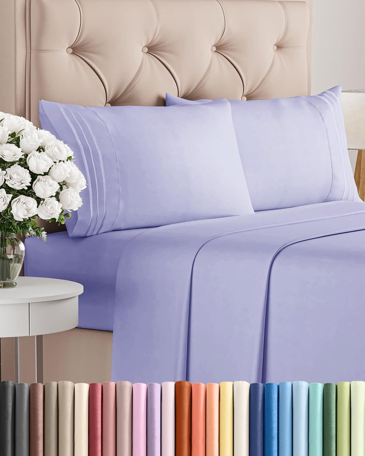 Full Size 4 Piece Sheet Set - Comfy Breathable & Cooling Sheets - Hotel Luxury gallery