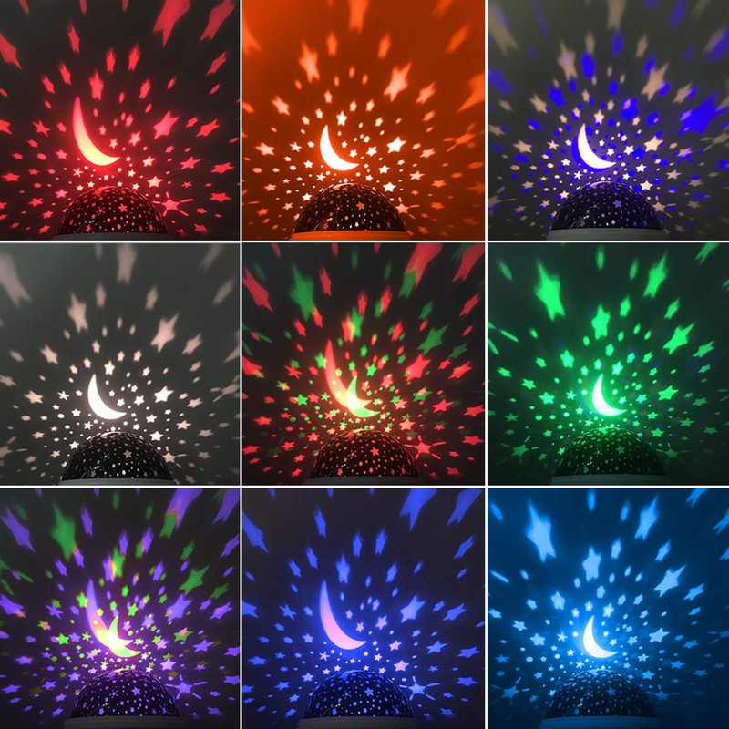2 Pack Galaxy Star Projector Night Light, Romantic Bedroom Decor Lamp for Kids gallery