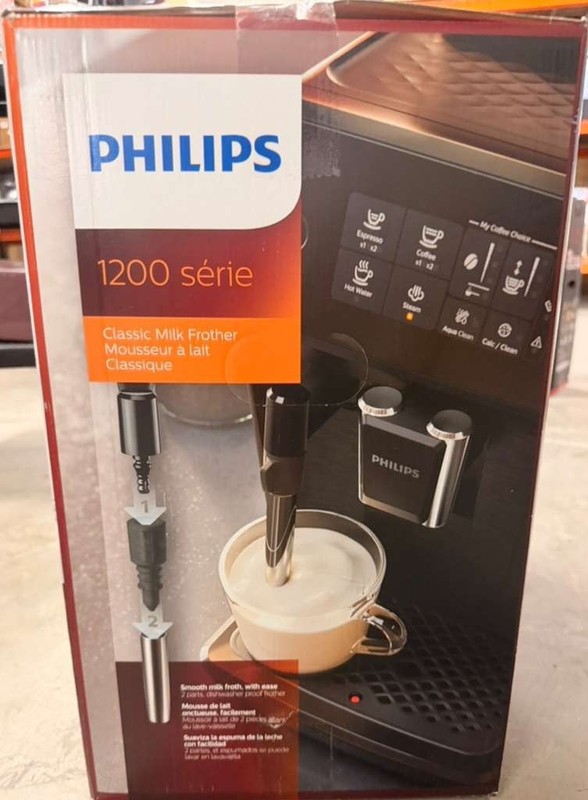 Philips 1200 Series Fully Automatic Espresso Machines w/ Milk Frother, EP1220/04 gallery