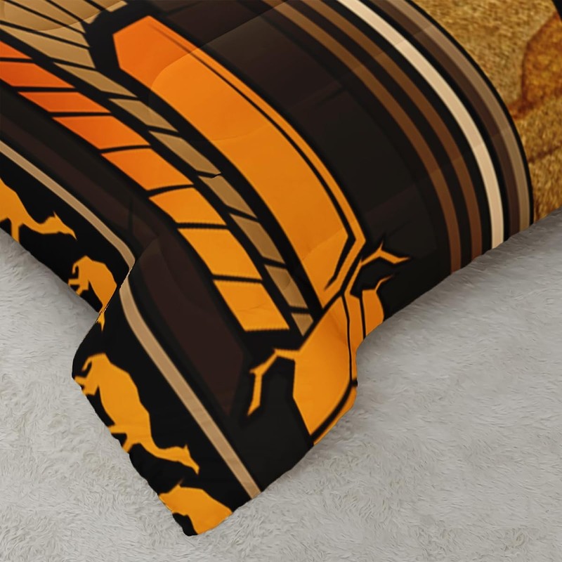 Nttopship Ancient Egypt Comforter Bedding Set 2 Pillowcase Queen Size Pharaoh gallery