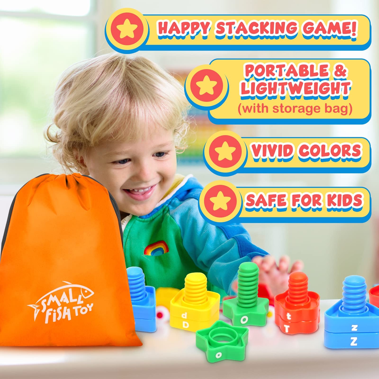 Letters Learning Matching Game | Preschool Toys Set for Toddlers | 26 Alphabet L gallery