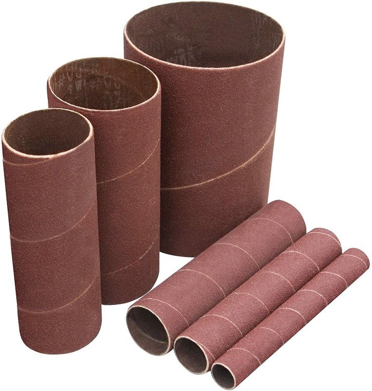 POWERTEC4.5" length x 6 different Diameter Sanding Sleeves 80 Grit (11204) gallery