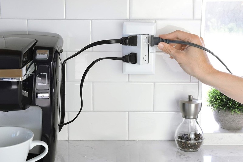 theOUTlet Basic - 15 Amp 125 Volt Permanent Outlet Extender 4 Receptacles White gallery