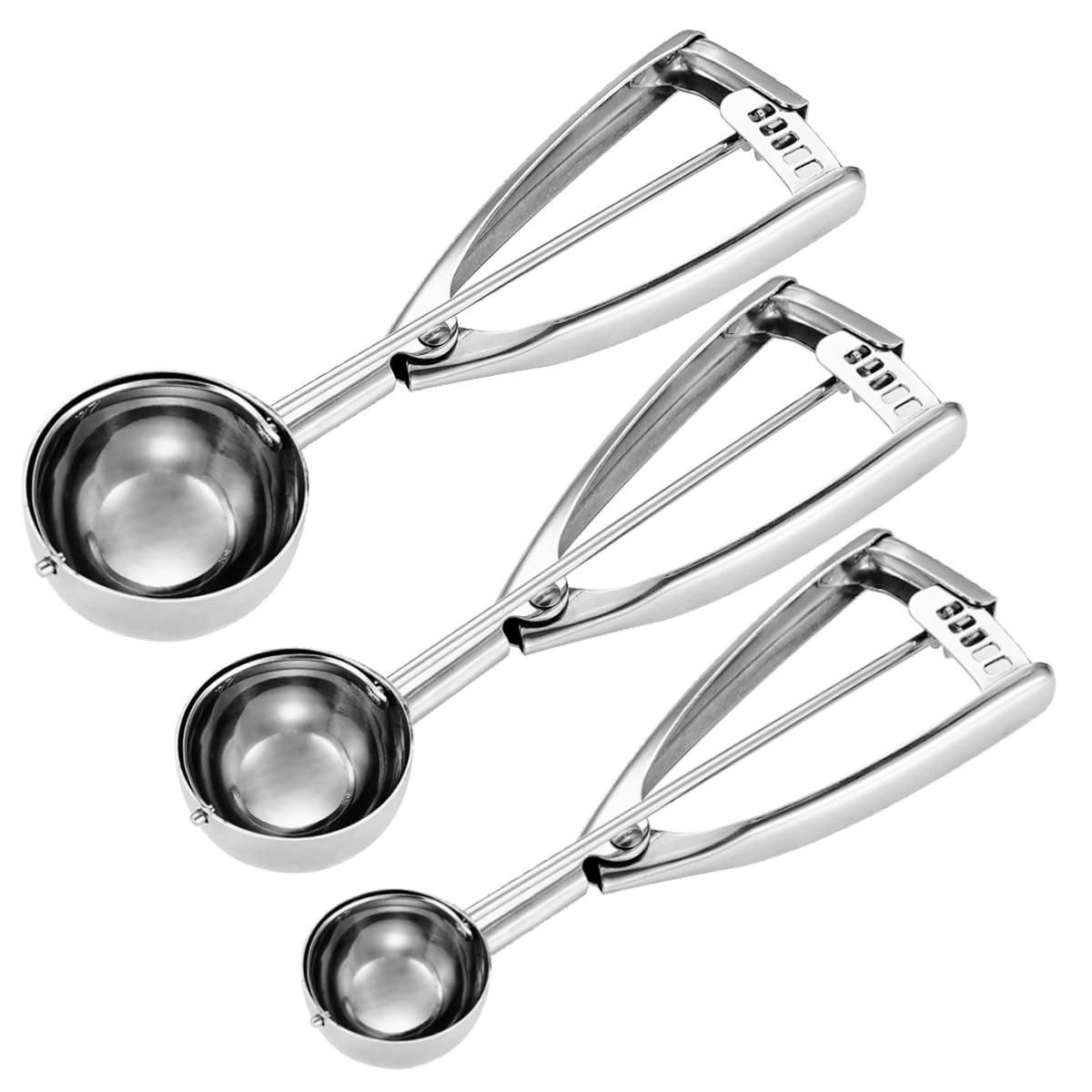 Cookie Scoop Set - 1 Tbsp, 2 Tbsp, 3 Tbsp Stainless Steel Baking Tools gallery