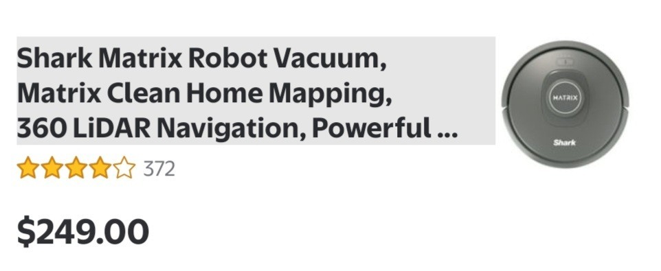 SHARK MATRIX ROBOT 50% more suction VS. best iRobot WHOLE-HOME CLEAN MULTI SURF. gallery