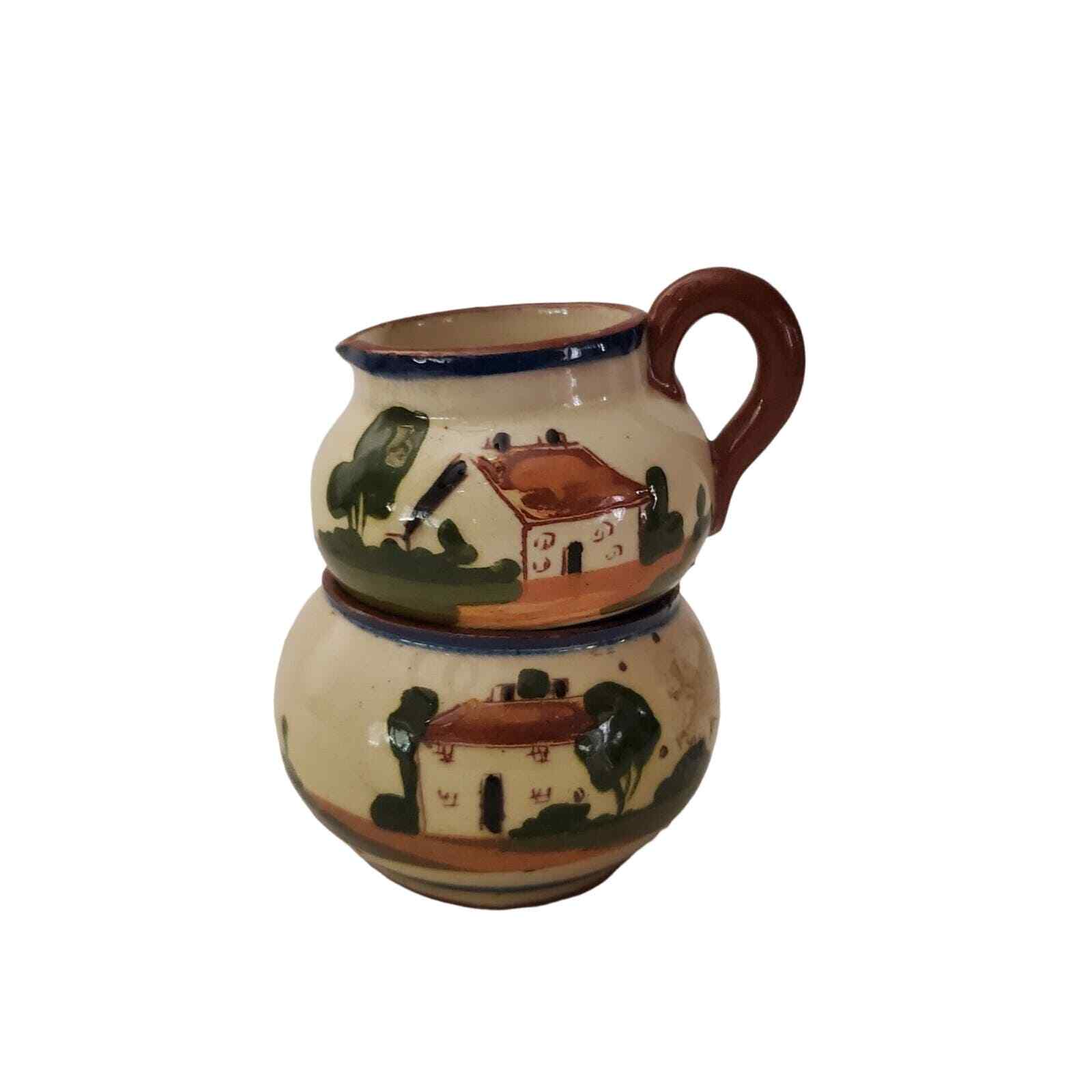 Devon Motto Ware Sugar & Creamer gallery