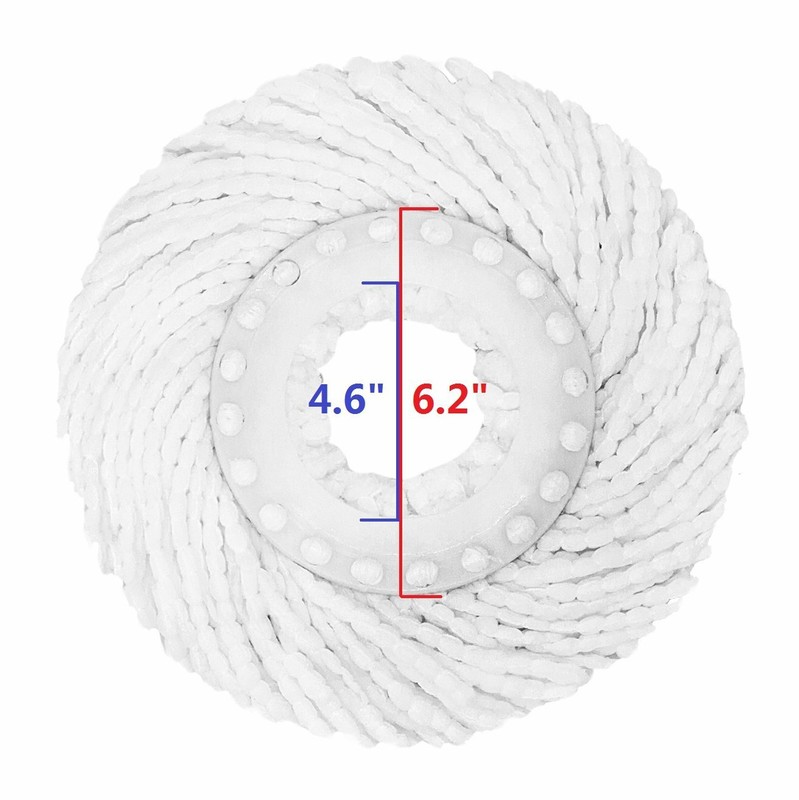 6x Replacement Microfiber Mop Head Easy Clean Wring Refill For O-Cedar Spin Mop gallery