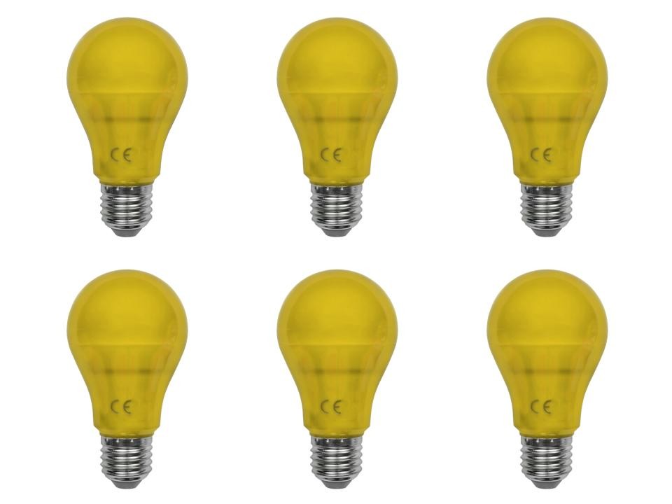 LED A19 Yellow Light Bulbs, E27 Medium Base, 5W, 40–60W Equivalent, 400 Lumens, gallery