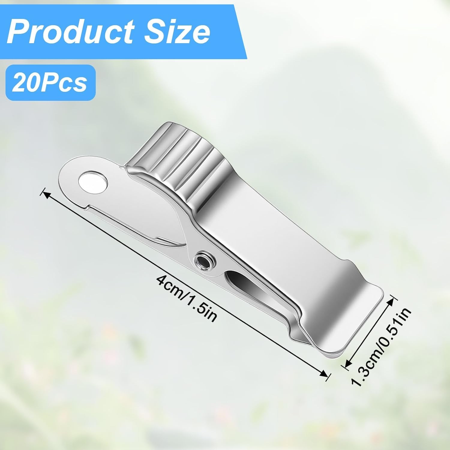20 Pcs Stainless Steel small spring clamps - Small Metal Clips Spring Mini Clamp gallery