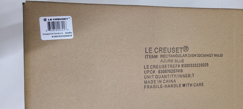 Le Creuset Rectangular Casserole With Lid 4 Qt Azure Blue gallery