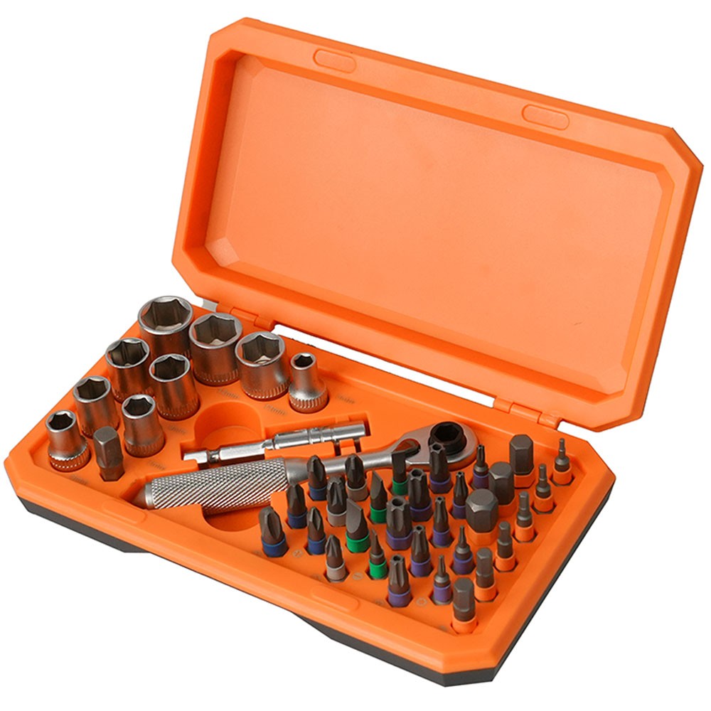 42 Piece Precision Ratchet Screwdriver Set Repair Tool Kit Torque Wrench Sockets gallery