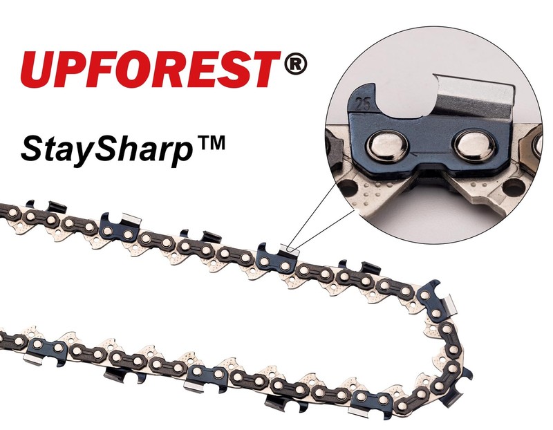 Upforest 3 Pack Full Chisel Chainsaw Chain 20 Inch .058 Gauge, 3/8 20 inches gallery