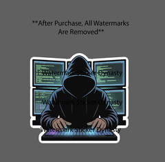 Hacker Sticker Waterproof Decal Computer Virus Cybersecurity Gift NEW