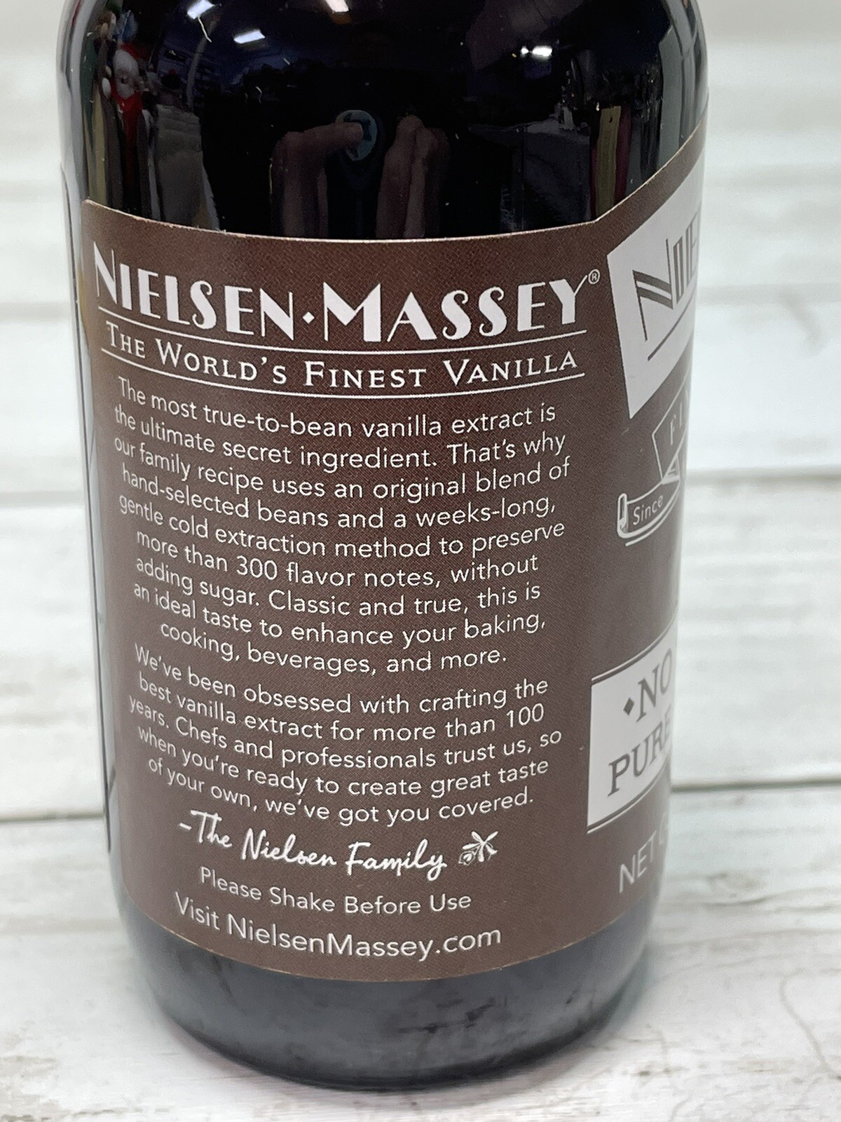 Nielsen-Massey Pure Vanilla Extract, NO SUGAR ADDED, 4 fl. oz., Exp. 008/26 new gallery