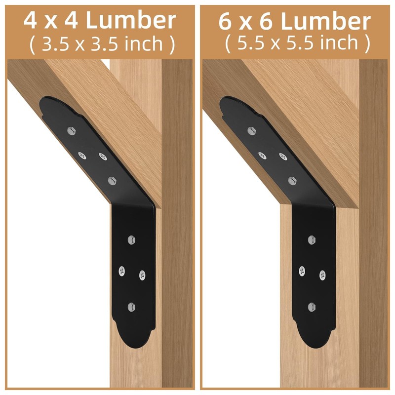 Inside Mount 45 Degree Angle Bracket, 6"x 5"x 3" Heavy Duty 45-Degree Connector gallery