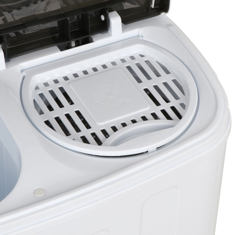 Mini Washing Machine Compact Portable Washer & Dryer with Spin Dryer, White gallery