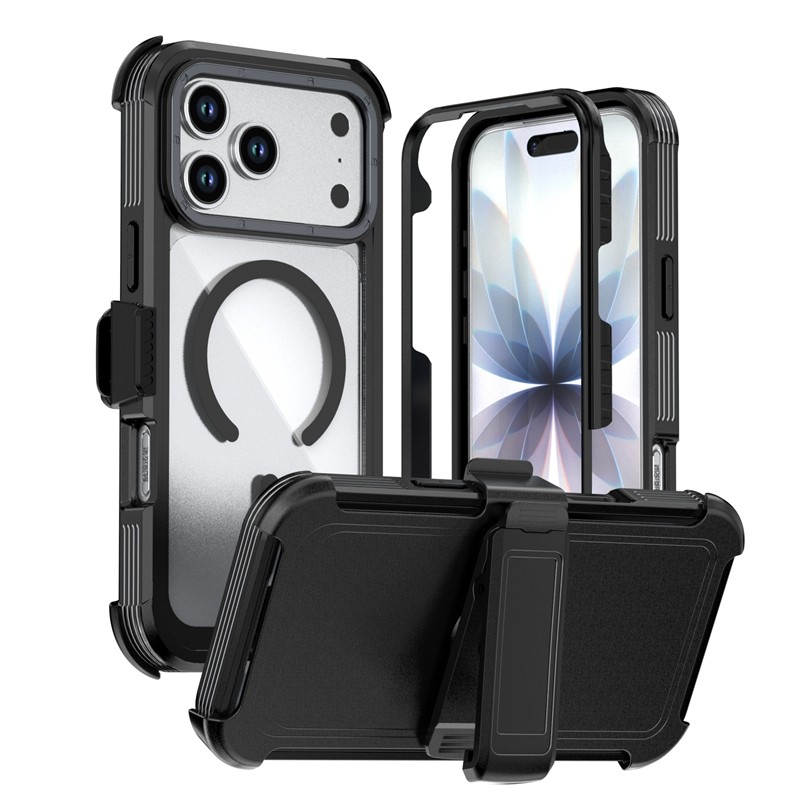 For iPhone 17 Pro Max 16 15 14 13 12 Heavy Duty Mag Safe Case Belt Clip Defender