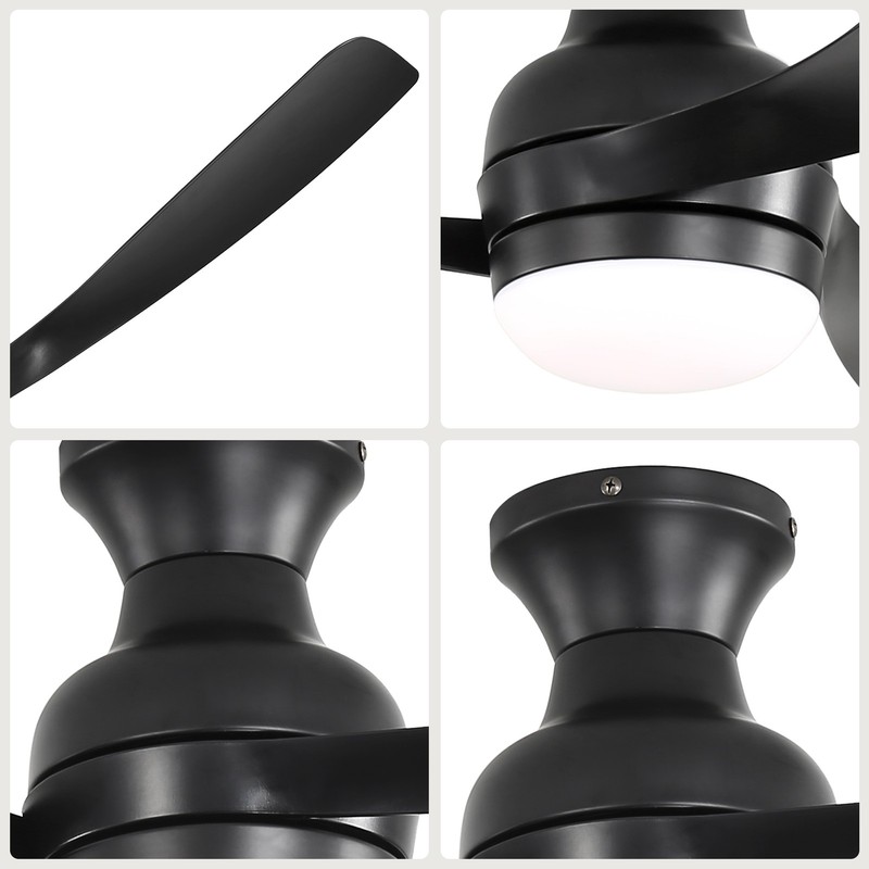 52" Ceiling Fan with Lights, Dimmable LED, Reversible DC Motor gallery