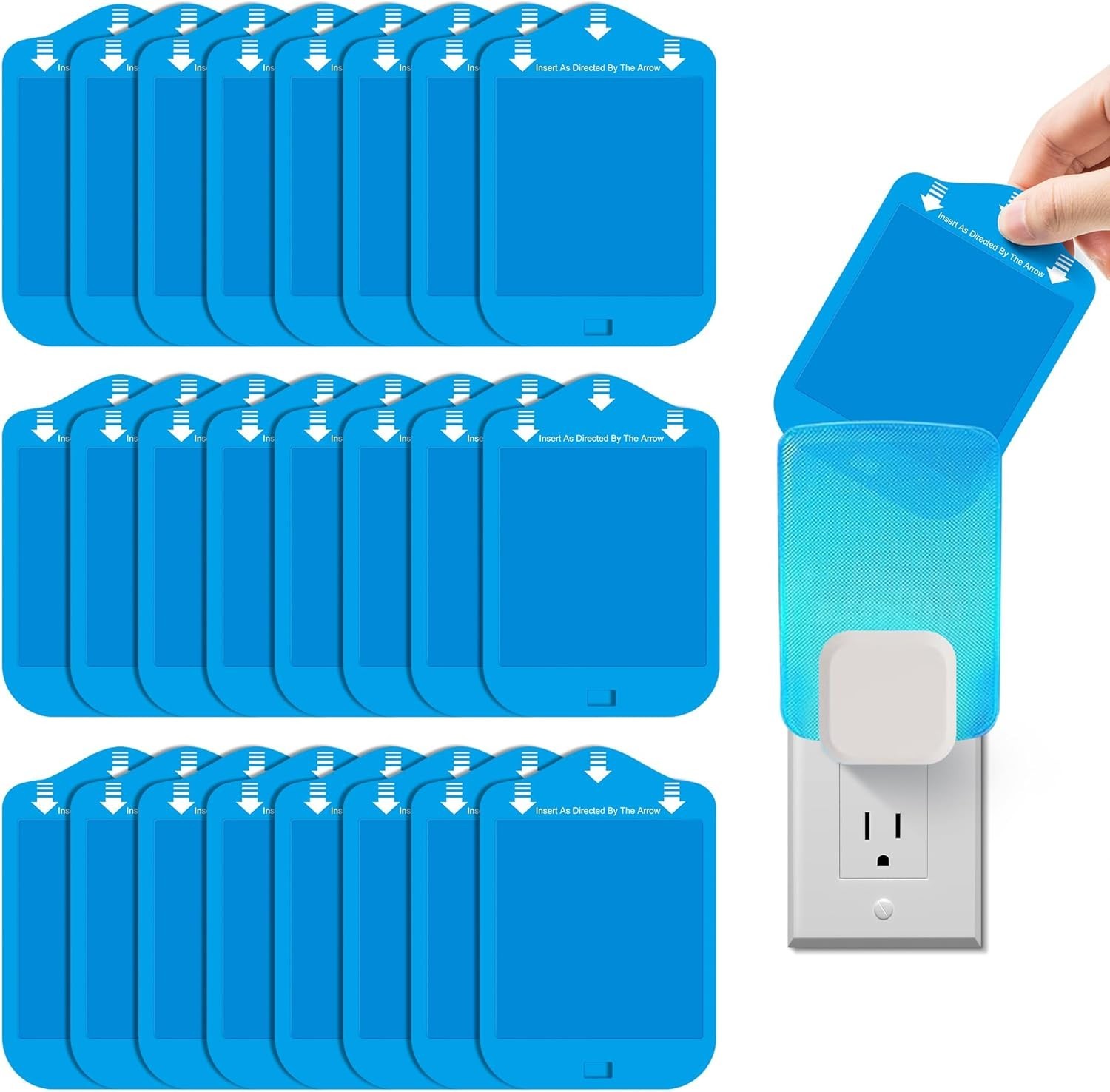25 Pcs Refill Cartridges for Stem Flying Insect Light Trap, Glue Card Replacemen gallery