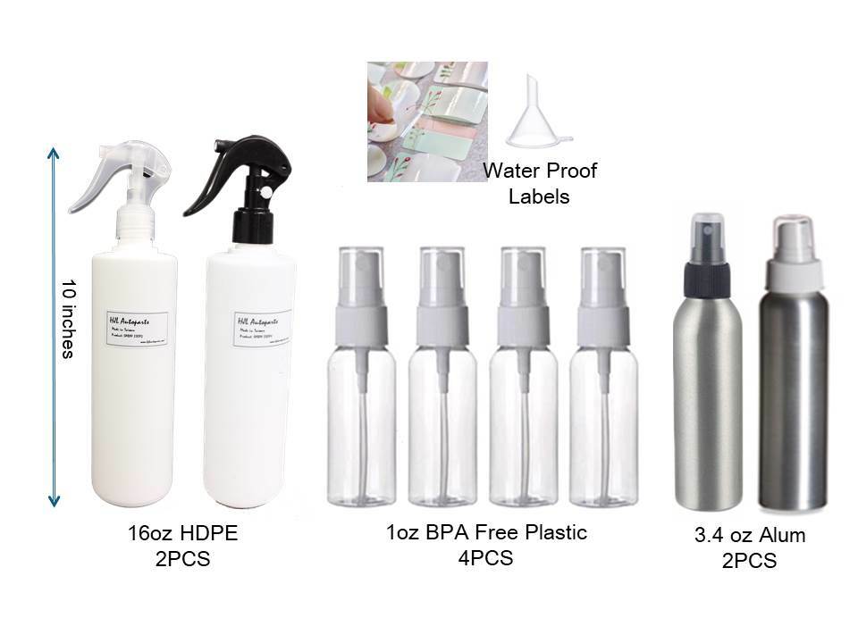 8PCS HDPE Plastic spray bottles 16oz alcohol botellas de spray for virus protect gallery