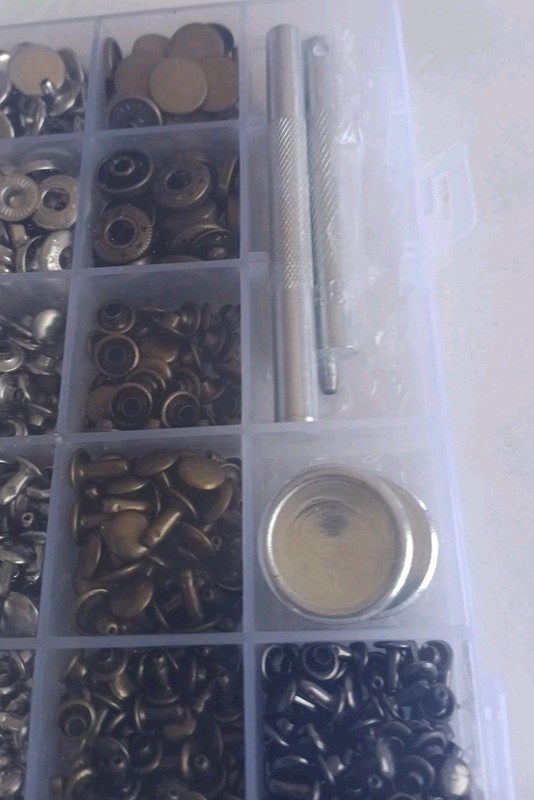 Metal Snap Fastener Button Press Stud Clothes Repair Rivet Leatherwork gallery
