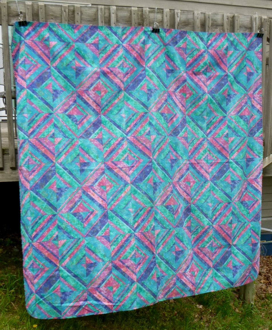Vtg 90s Springmaid Jeweled Marble Shower Curtain Cotton Blend Fabric 69x69" gallery