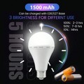 Rechargeable LED Bulb Hook 60W Equiv 1200mAh Power Outage Hurricane for Home gallery