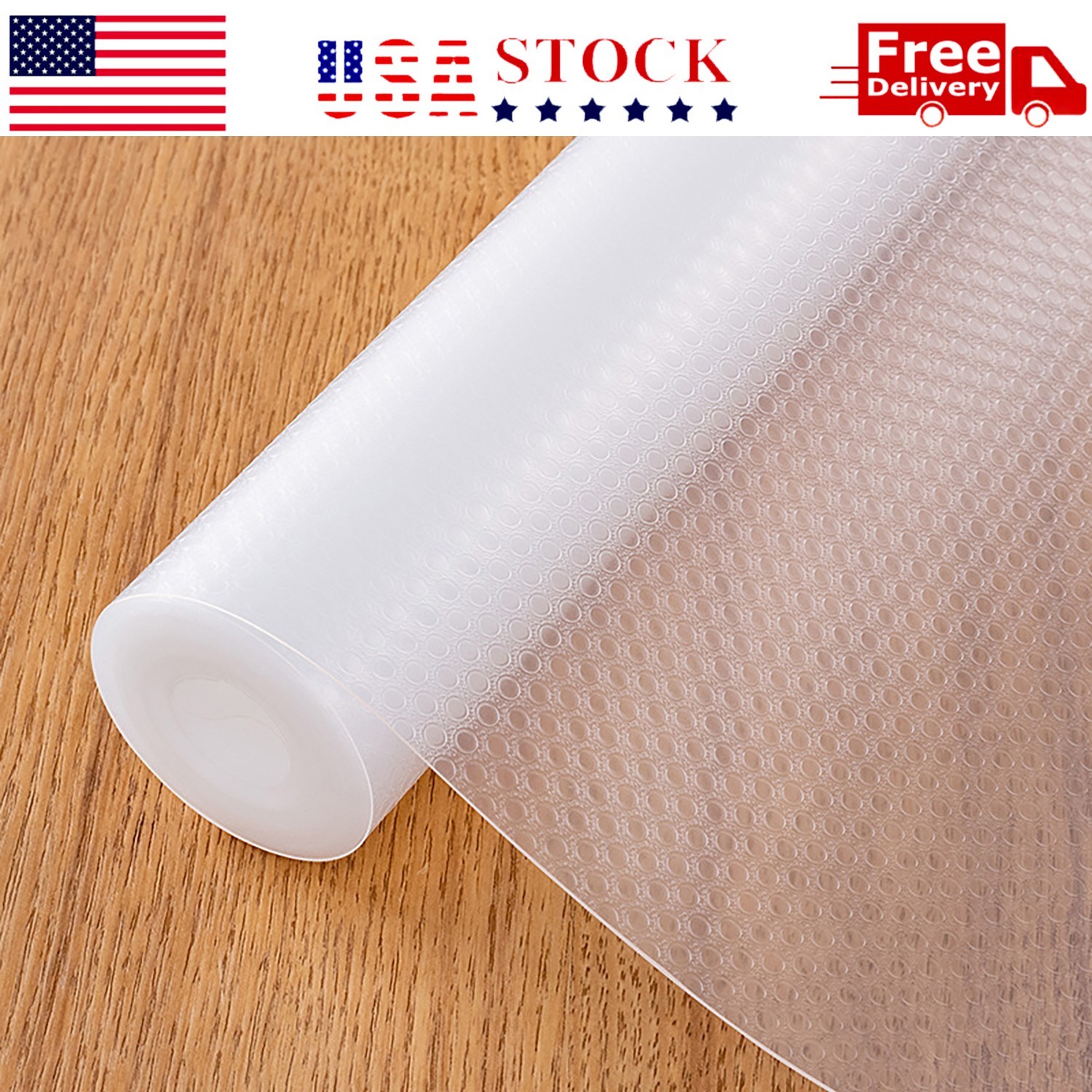 Cabinet Liners Non Slip Waterproof Clear Kitchen Drawer Shelf Liner 20 Feet Long gallery