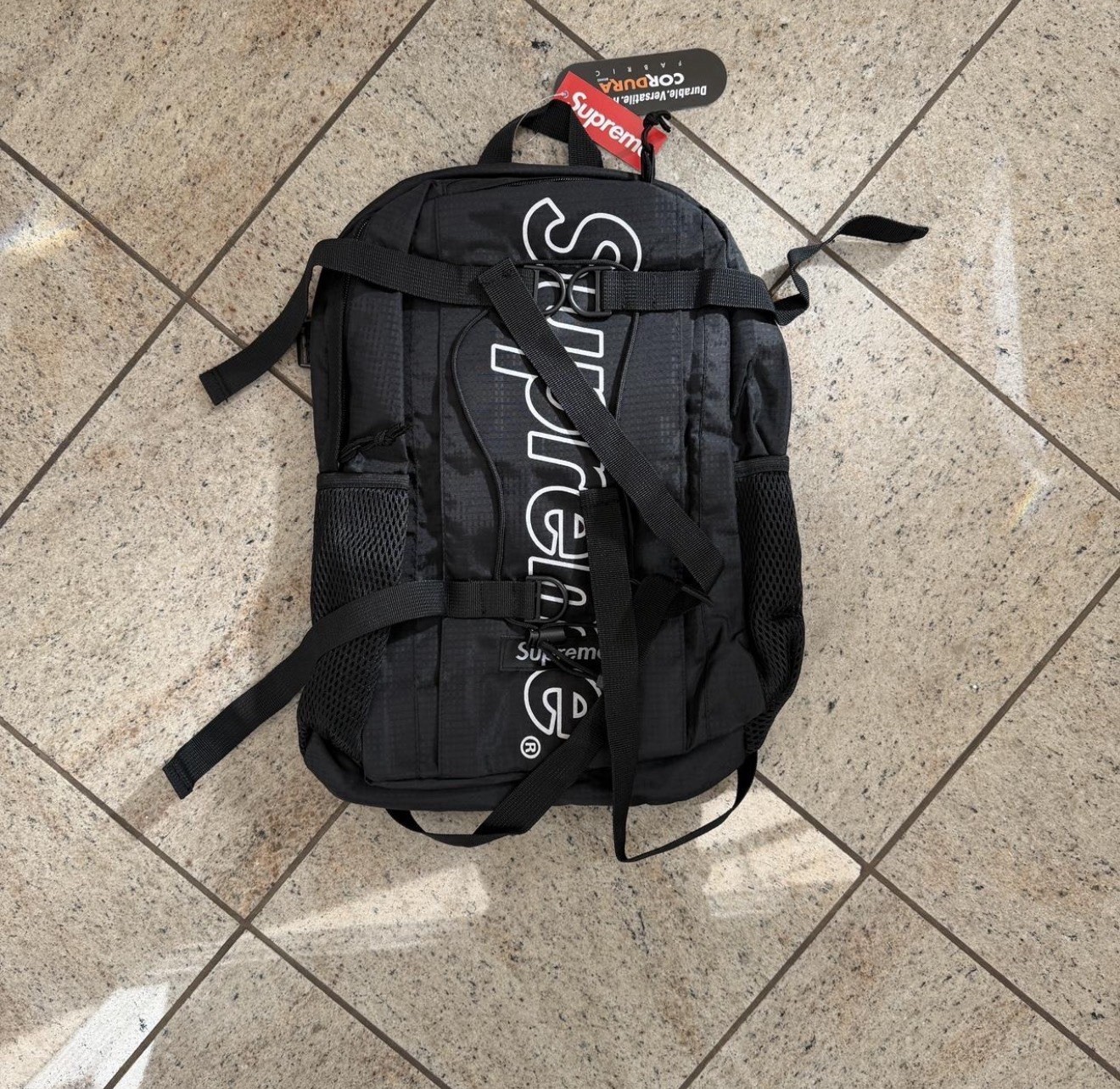 Supreme Black Backpack