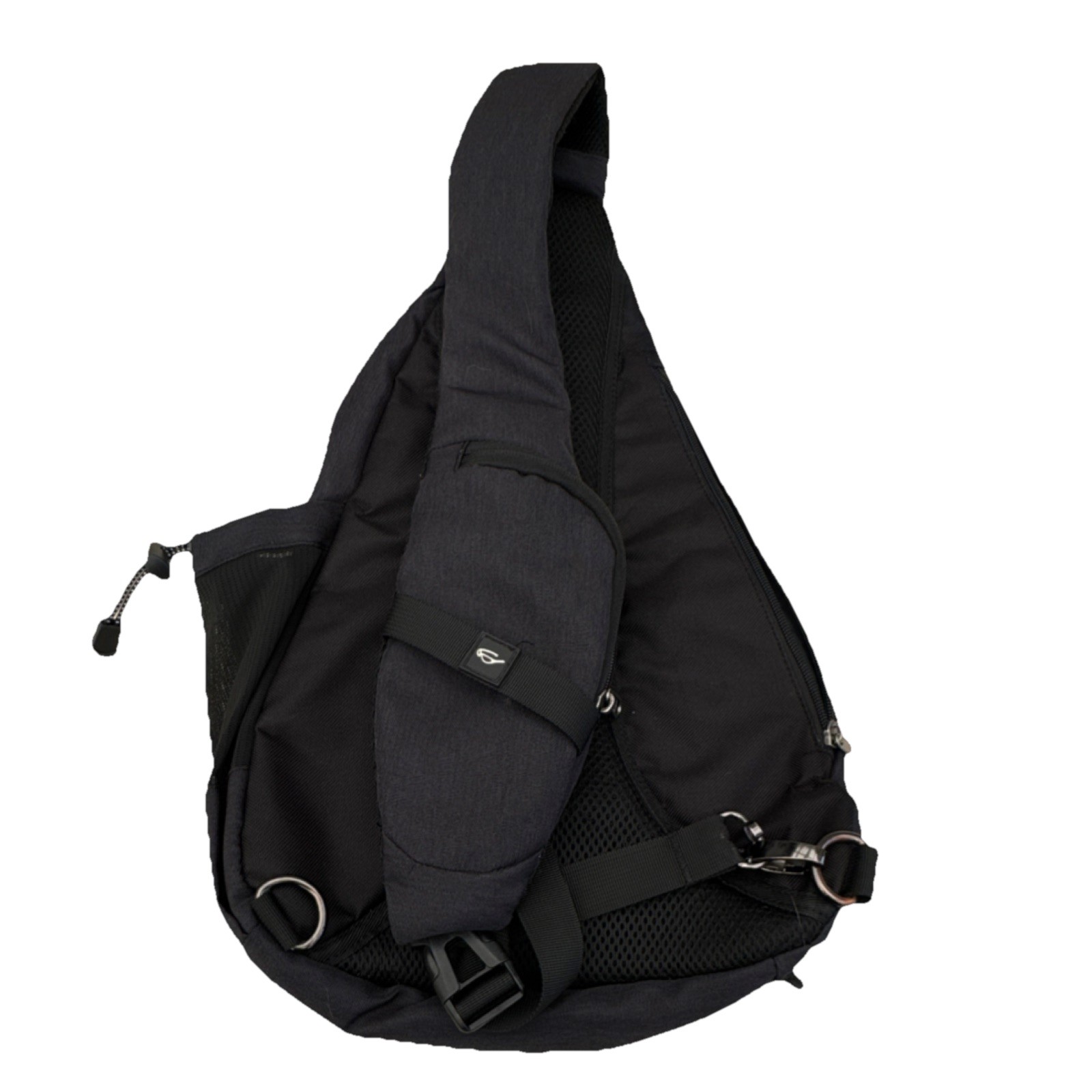 TURNWAY Black Hiking Backpack USB Port Adjustable Strap Multiple Compartments 3