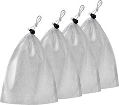 4 Pool Vacuum Filter Bag, Pool Cleaner Bag for Aquariums Ponds, 9 x 14 Inch