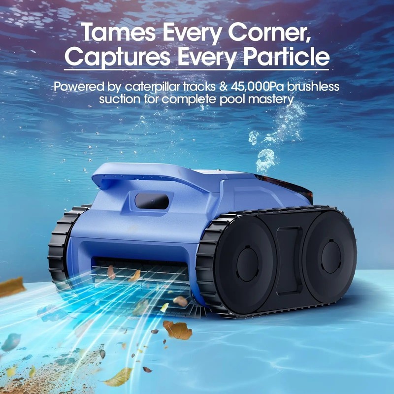 Seauto SAT20P Cordless Robotic Pool Cleaner Pool Vacuum Wall/ Waterline Cleaning gallery