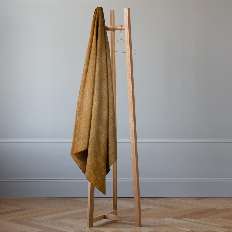 DOUBLE DENSITY ALPACA WOOL BLANKET THROW | QUEEN SIZE | SOFT & WARM – CAMEL GOLD gallery
