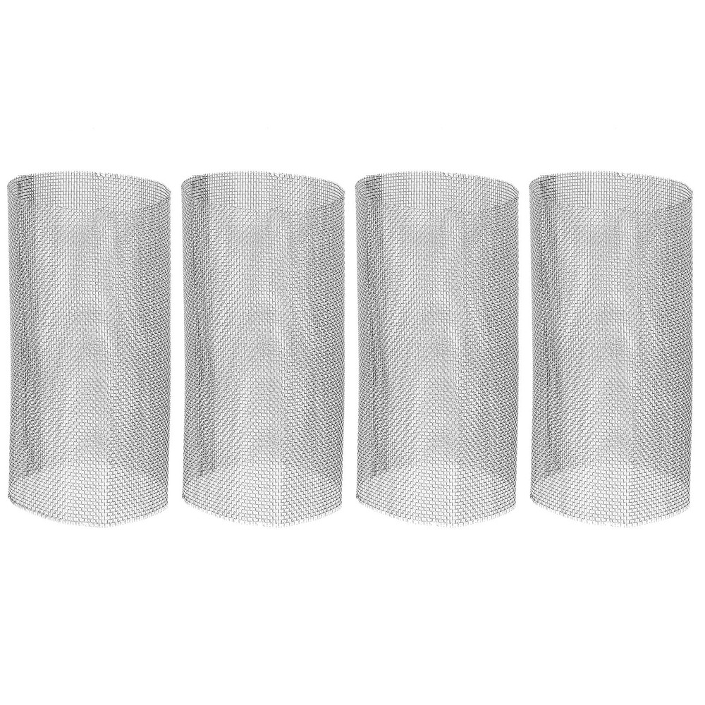 2 Pair 40 Mesh In Line Strainer Replacement Stainless Steel Filter Screen
