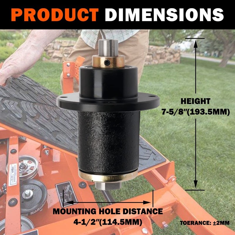 YiaChuii Deck Replacement Spindle Assembly - Compatible with Bad 1PCS, Black gallery