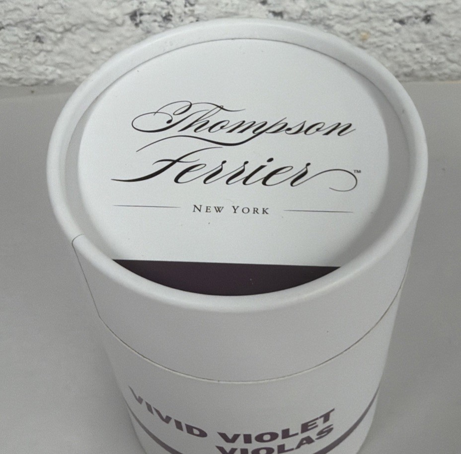 THOMPSON FERRIER VIVID VIOLET VIOLAS- WILD VIOLET MAGNOLIA GILDED AMBER CANDLE gallery
