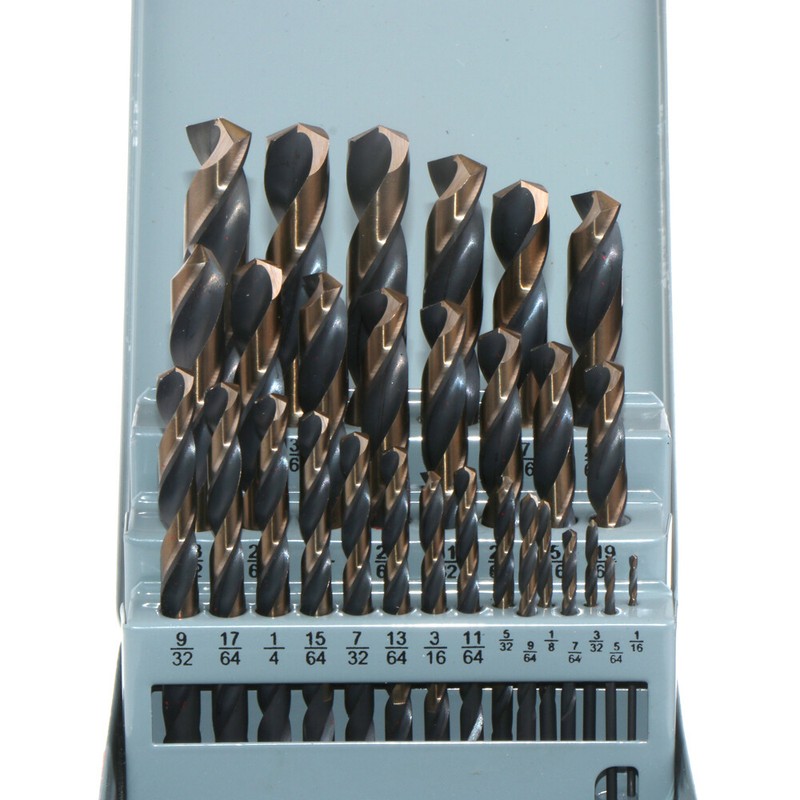 29PCS/Set HSS Drill Bits Black Gold Multi-Bits Twist Metal Drill Bit 1/16"-1/2" gallery