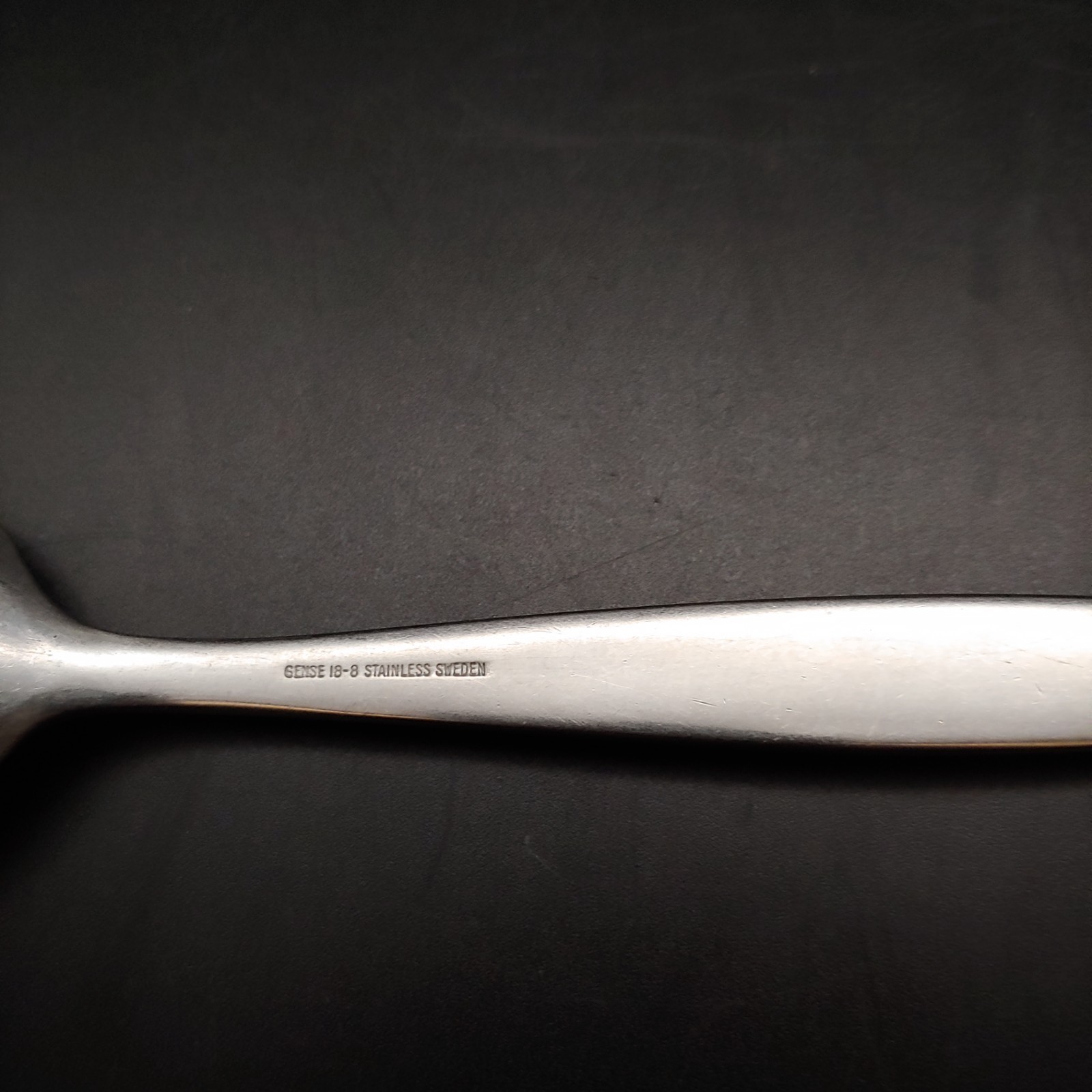 2 Gense Focus Tablespoons Serving Spoons - 7 7/8" Satin Stainless Steel Sweden gallery