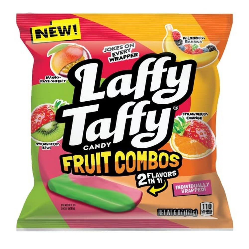 Laffy Taffy Candy, Fruit Combos, Individually Wrapped 6 Ounce (Pack of 1) gallery